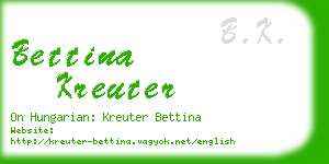 bettina kreuter business card